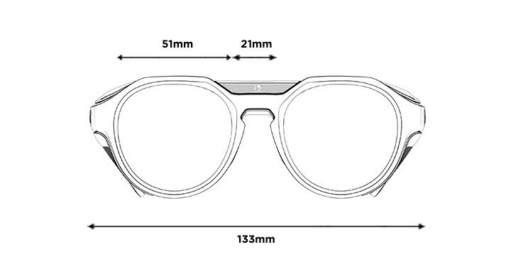 Zonnebrillen ASCENDER Black Matte - Sky Blue Polarized 2/3