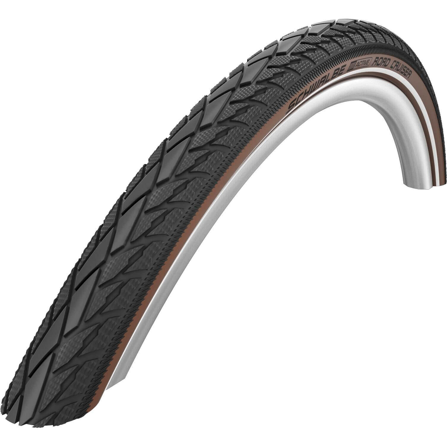 Opona Road Cruiser 28 X 1,75 Czarny/Brązowy Odblaskowy