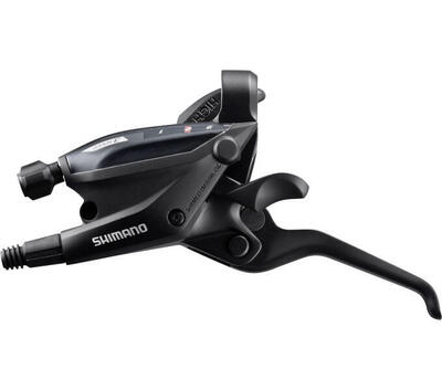 Versteller links met remhendel 3 speed st-ef505 - 3 vingers - zwart