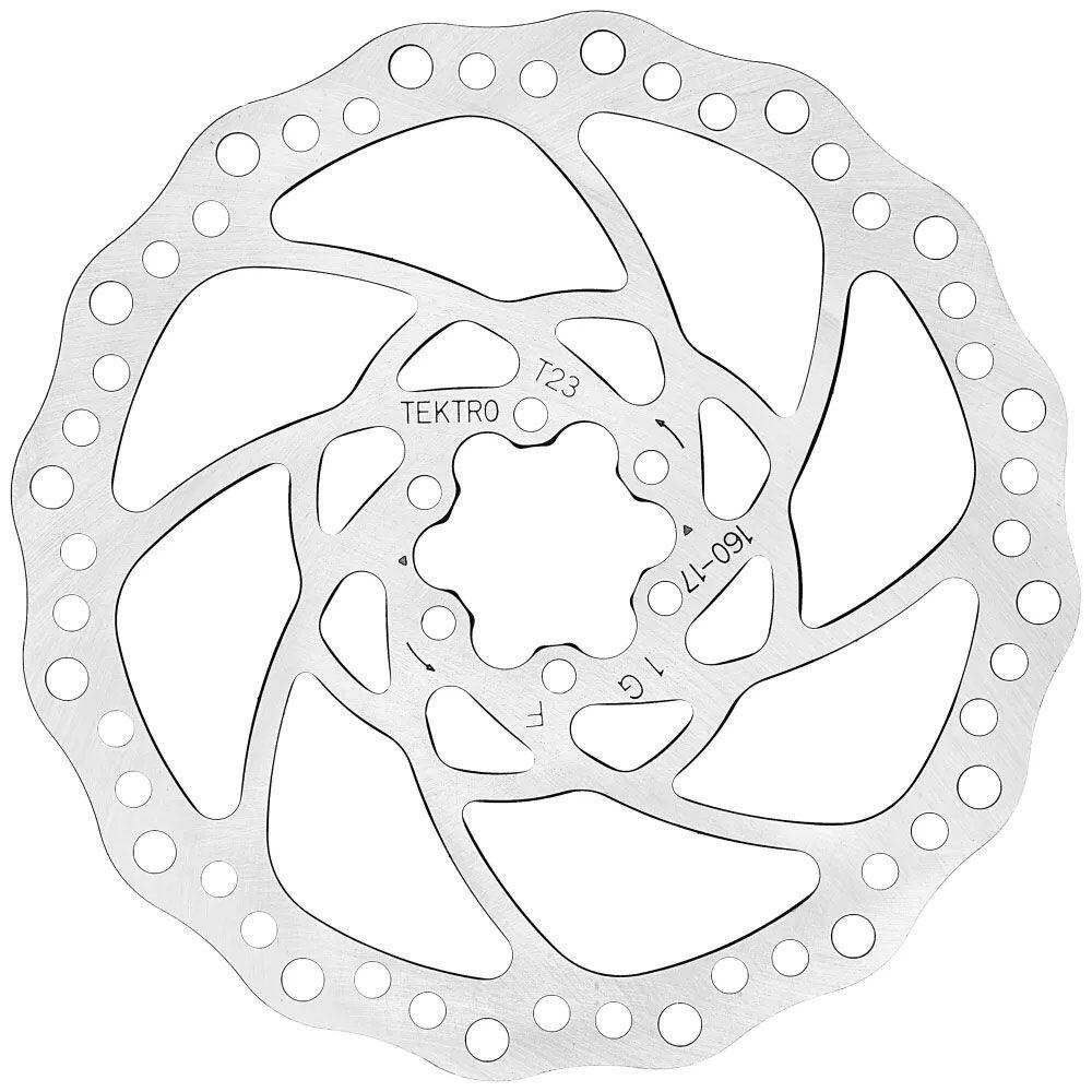 Tektro remschijf tr160-17 ø160/2.3mm zilver 1/1