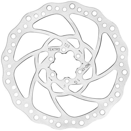 Tektro remschijf tr160-17 ø160/2.3mm zilver
