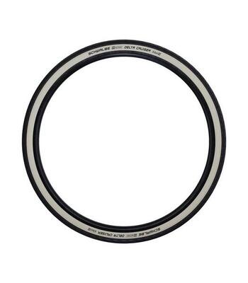 Schwalbe Delta Cruiser Plus Reifen 28-1.10 (28-622) Schwarz-Weiß
