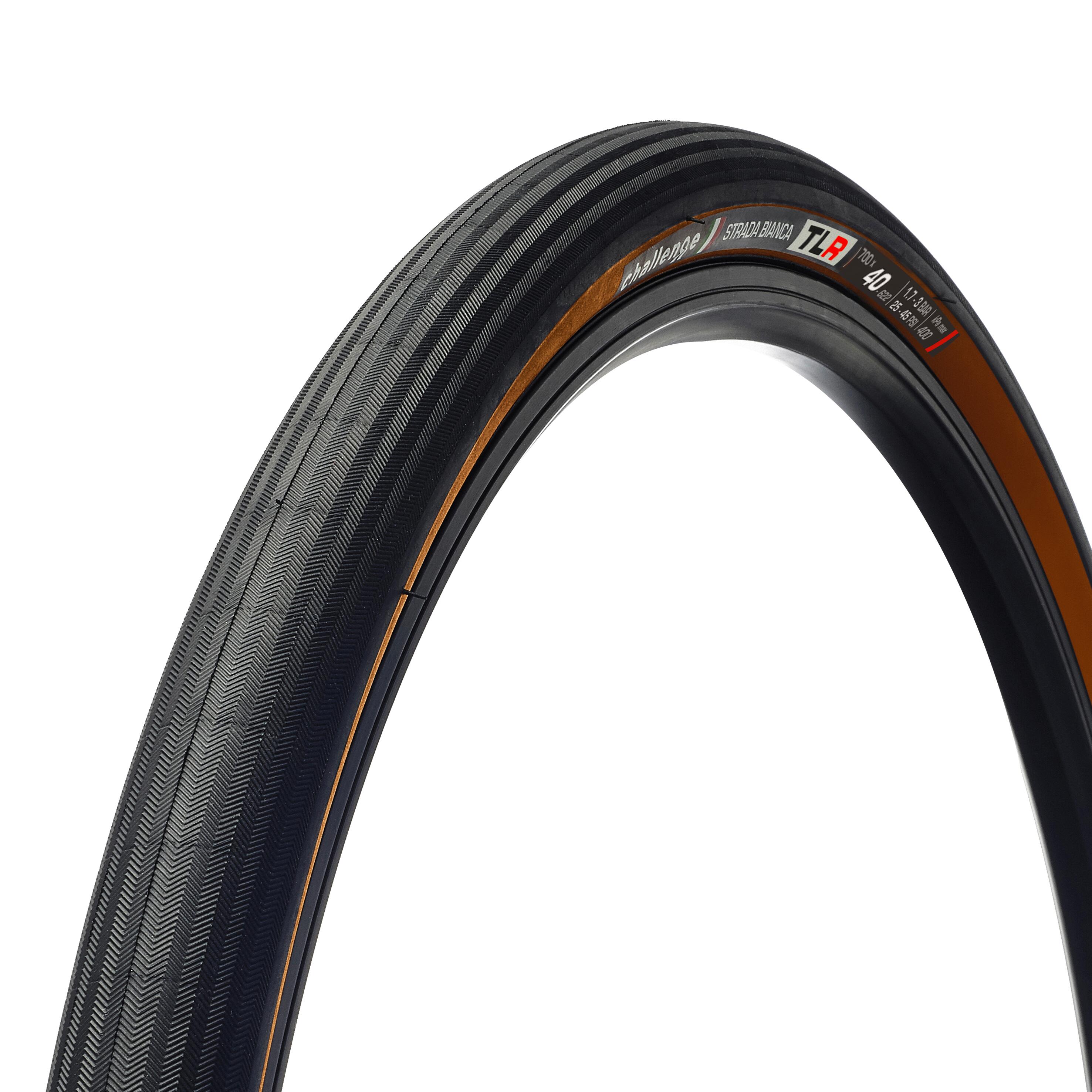 CHALLENGE Challenge Strada Bianca TLR 700x40C 40mm Tubeless-Ready Nero/Bronzo.