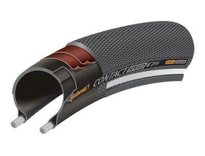 Pneumatico Continental Speed 28-406 con filo nero.