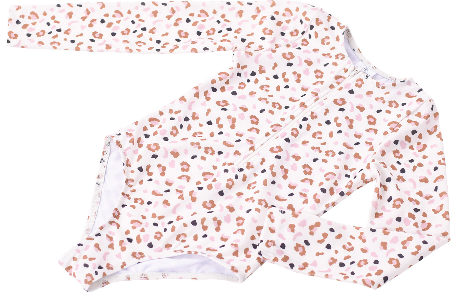 UV Maillot de bain Filles Avec Manches - Khaki - Leopard - 74/80 2/7