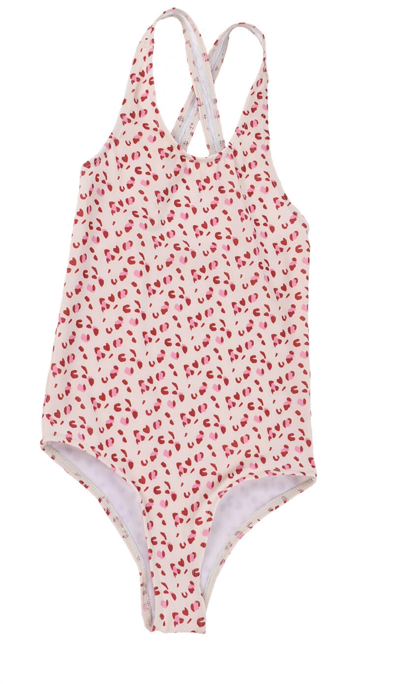 SWIM ESSENTIALS Badeanzug Mädchen 62/68  Pink Leopard