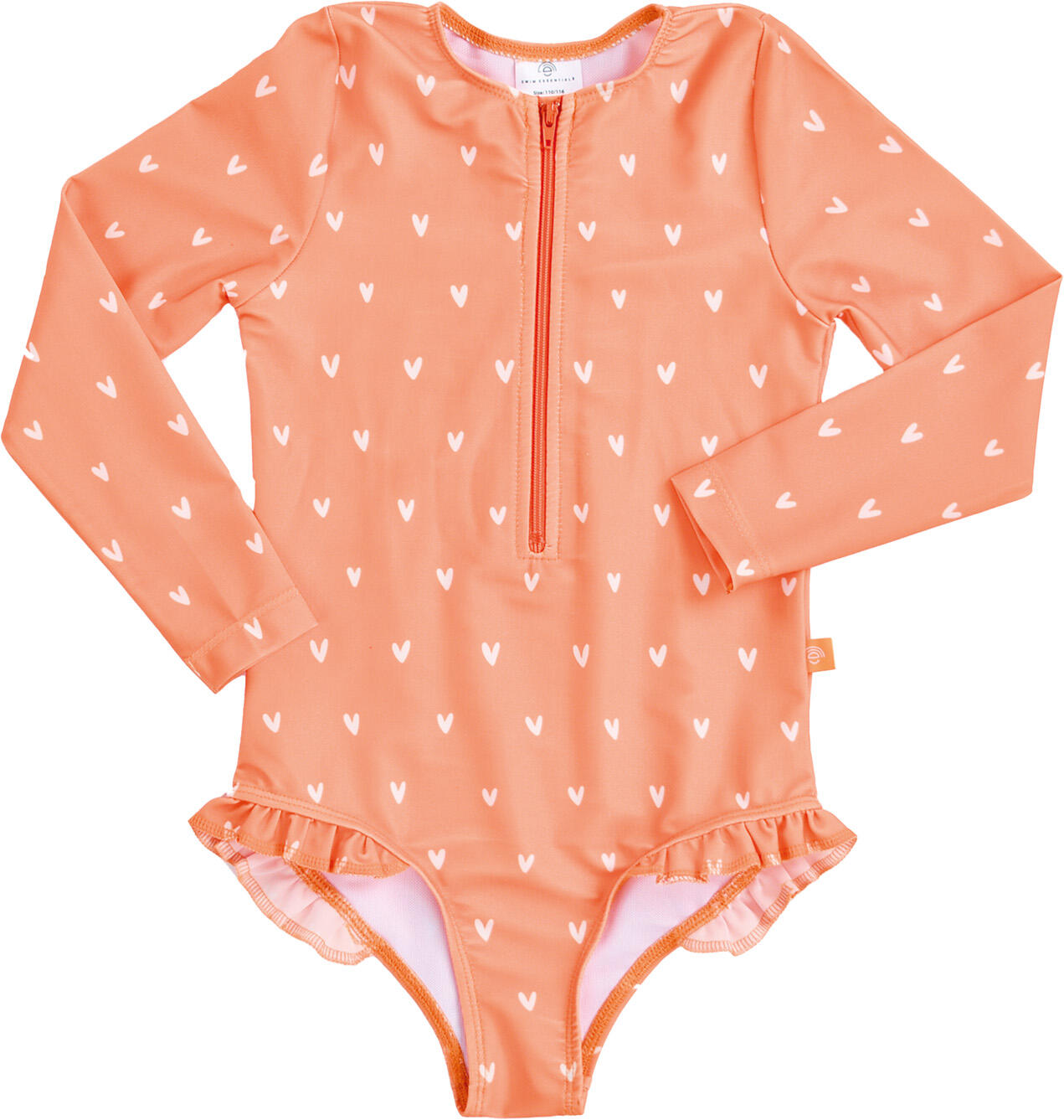 Maillot de bain Swim Essentials fille orange UPF50+ 2/7