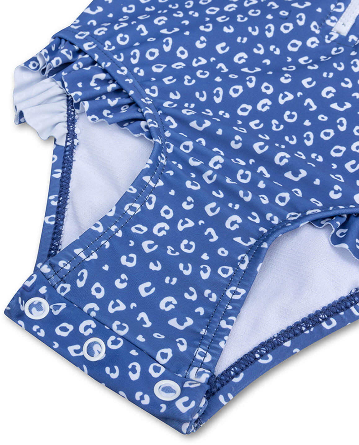 Maillot de bain UV Filles Avec Manches - Bleu - Leopard - 98/104 2/7