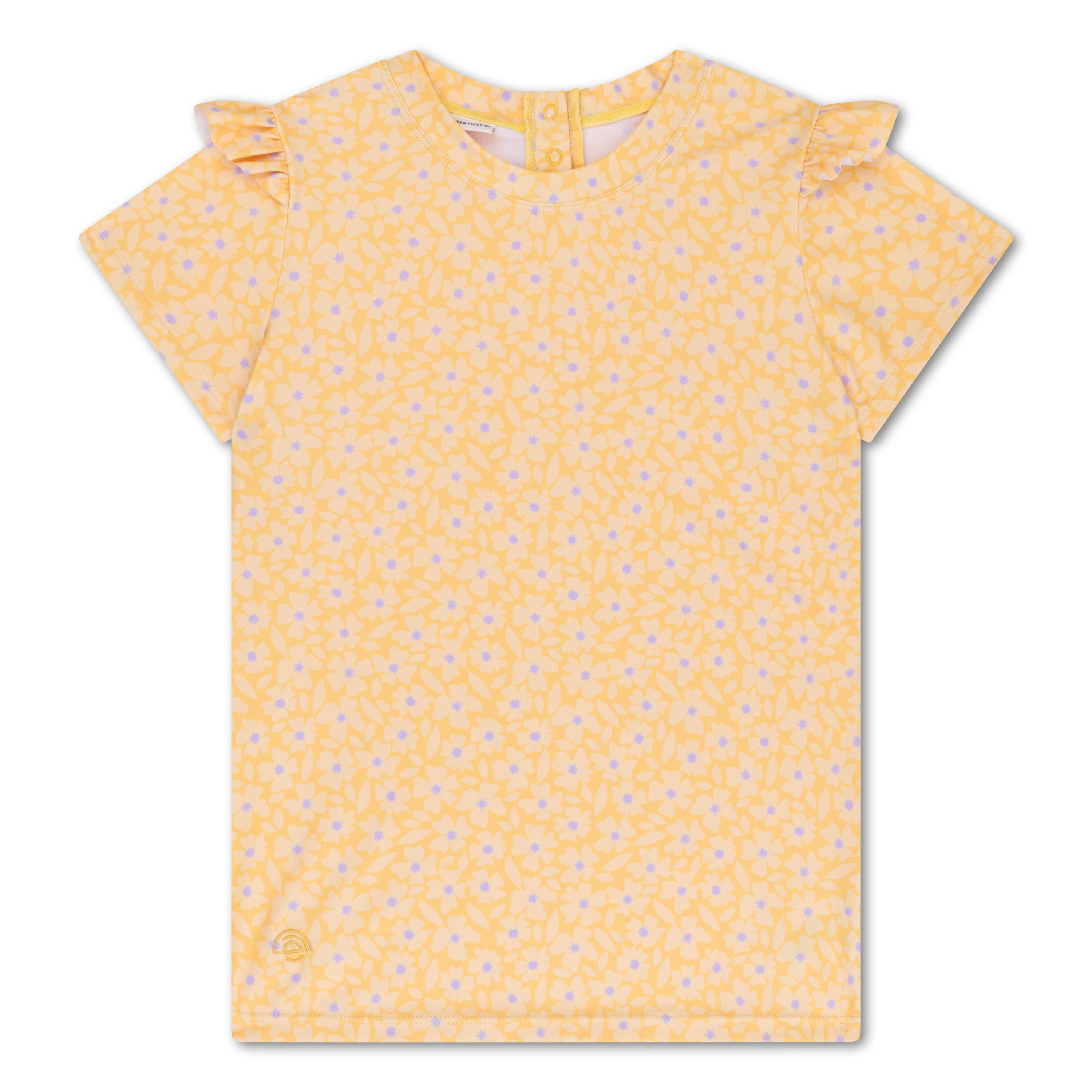 SWIM ESSENTIALS UV Shirt Unisex 122/128  Yellow Flowers