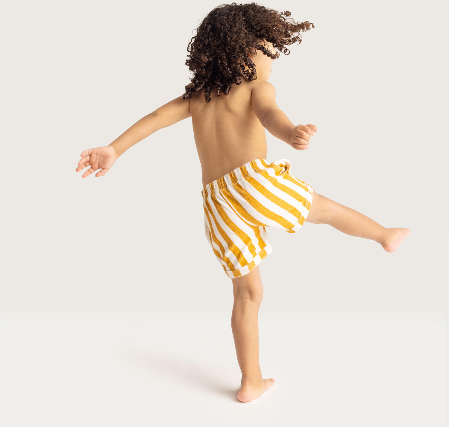 Maillot de bain pour homme Jungs 98/104  Yellow Striped 3/3