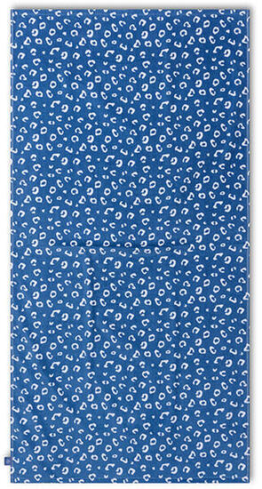Serviette de plage microfibre - bleu - Leopard - 135 x 65 cm