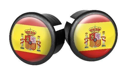 Velox Tappi Manubrio Spagna (2 pz) — Rosso/Giallo.