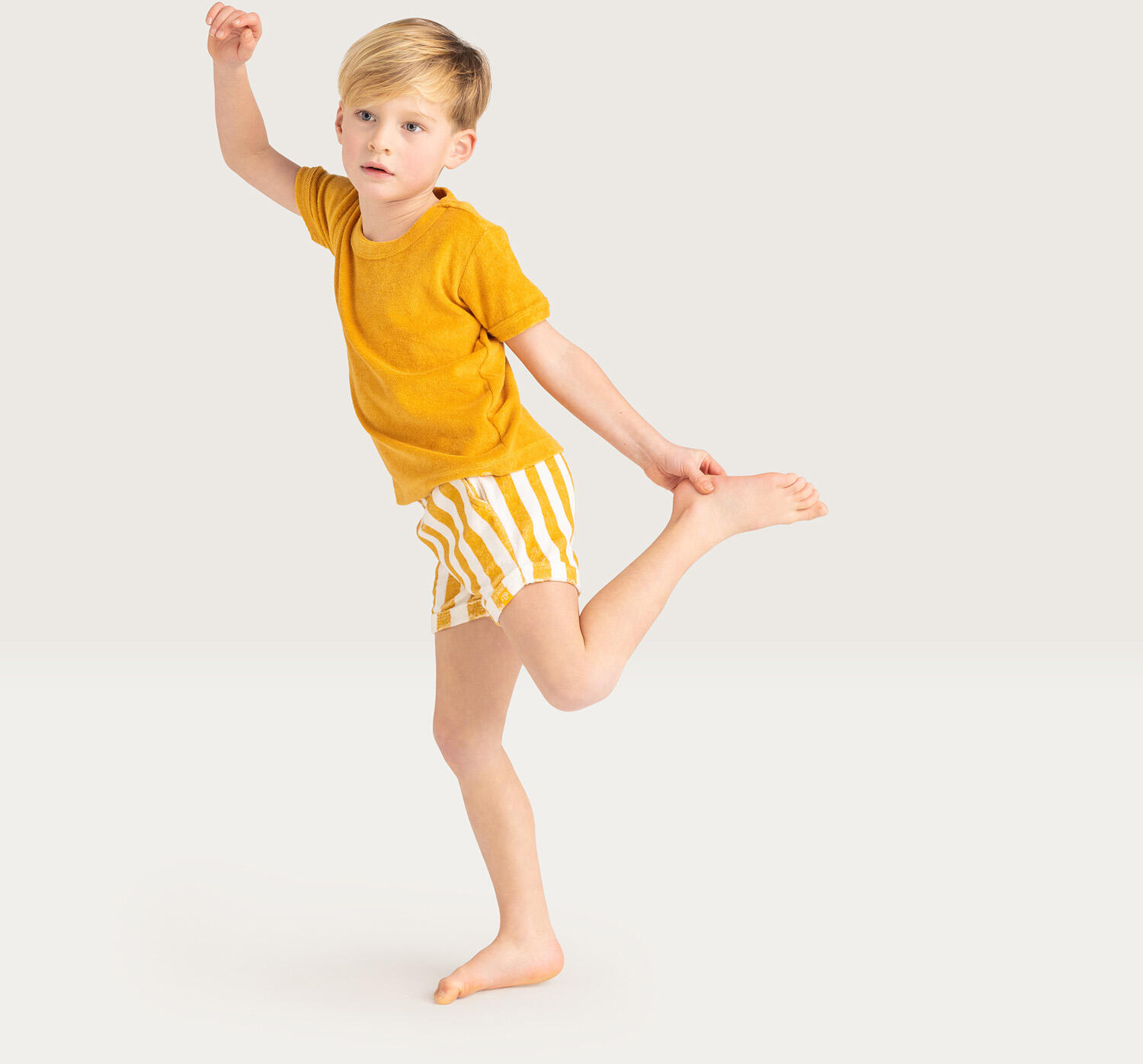 Badehose Jungs 74/80  Yellow Striped 2/3