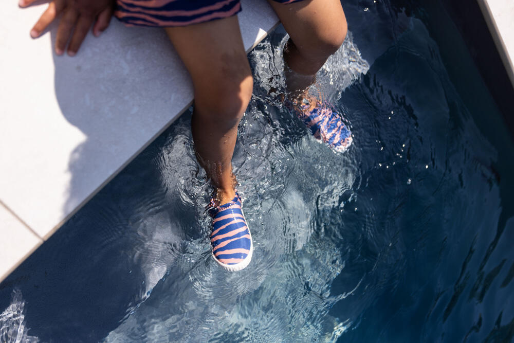 Chaussures d'eau pour enfants - Bleu/Orange - Vibrant Stripes - Taille 26 6/6
