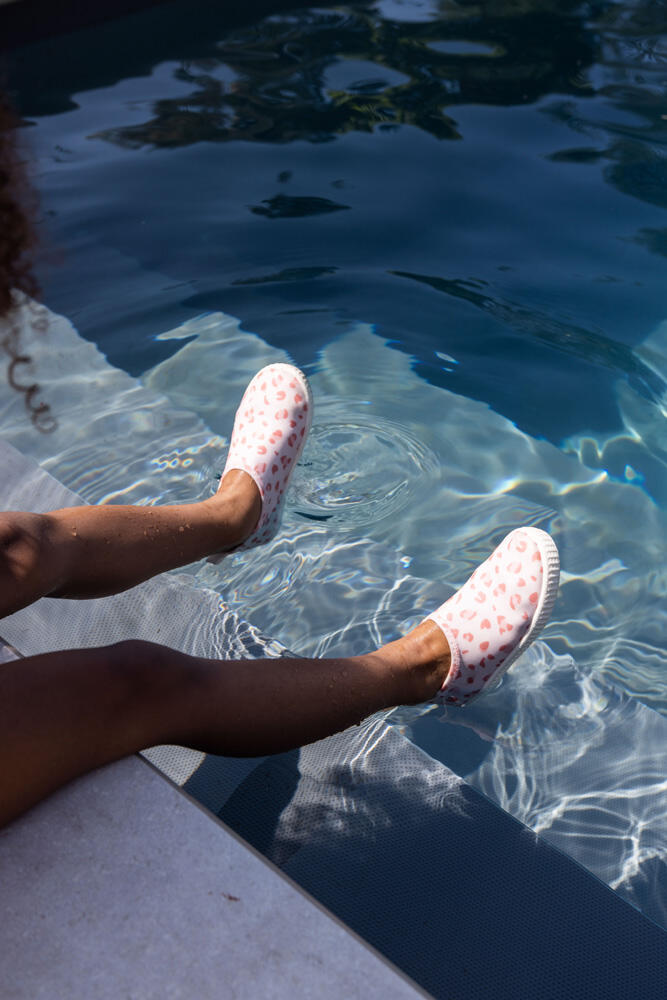 Chaussures d'eau pour enfants - Rose ancien - Leopard - Taille 23 5/6