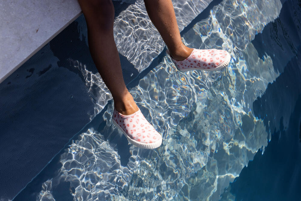 Chaussures d'eau pour enfants - Rose ancien - Leopard - Taille 23 4/6