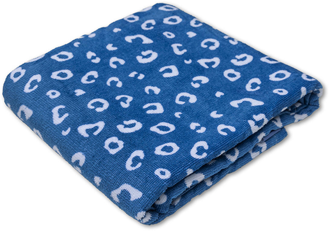 Toalla de playa de microfibra - azul - Leopard - 135 x 65 cm 2/4