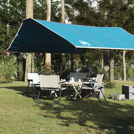 VidaXL Camping-Vordach wasserdicht 420x440 cm blau