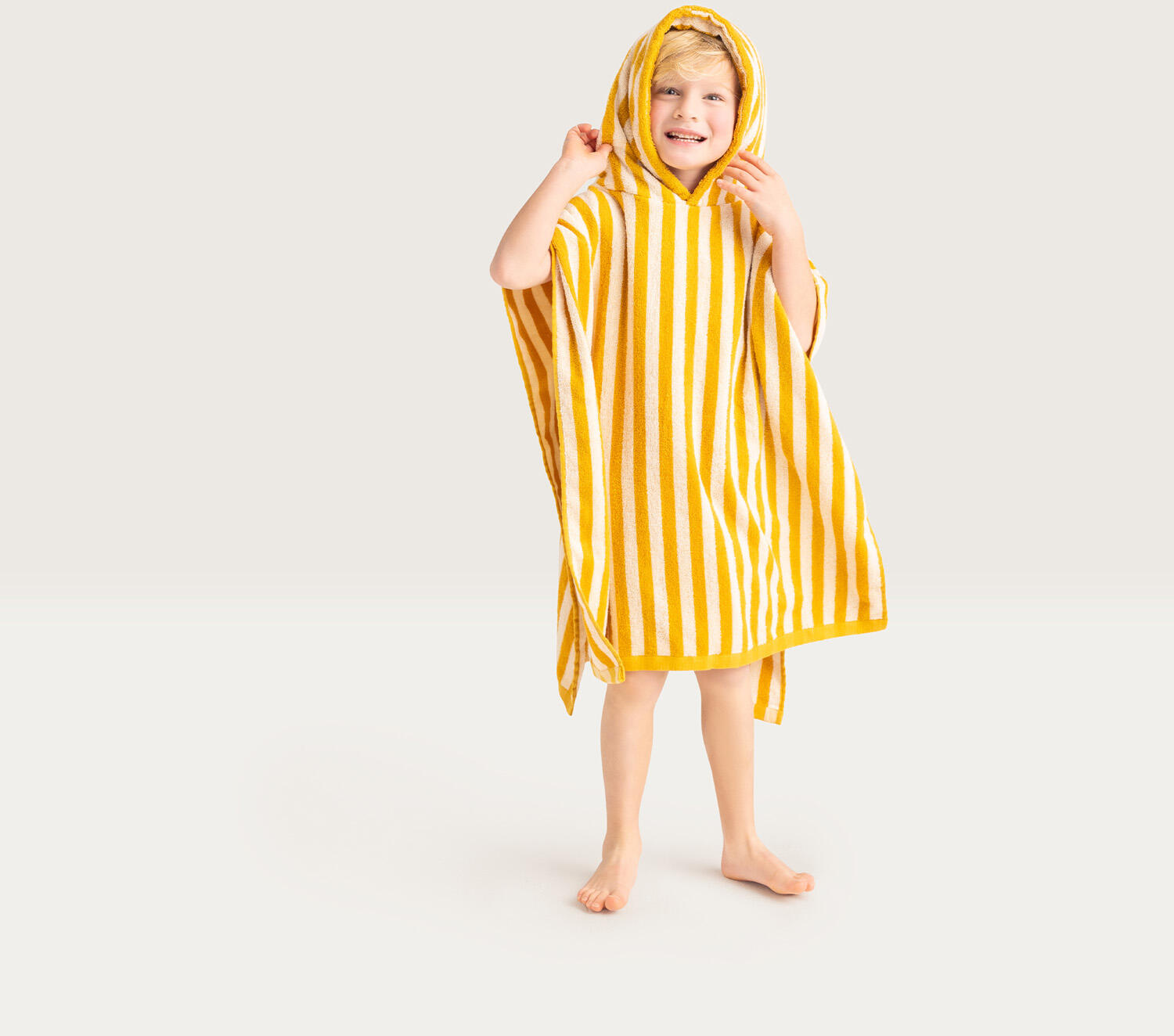 Poncho de Plage - Jaune/Blanc - Flow - 65 x 65 cm 4/7