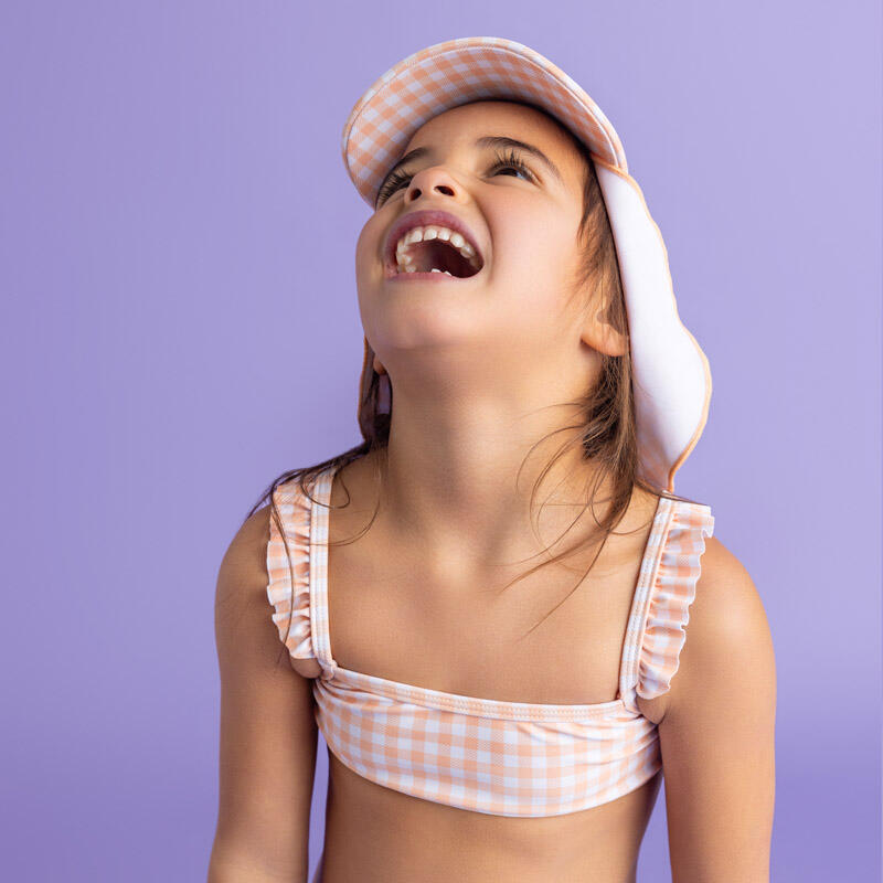 Casquette de soleil - Orange/Blanc - Sunset Grid - 2/4 Ans 2/3