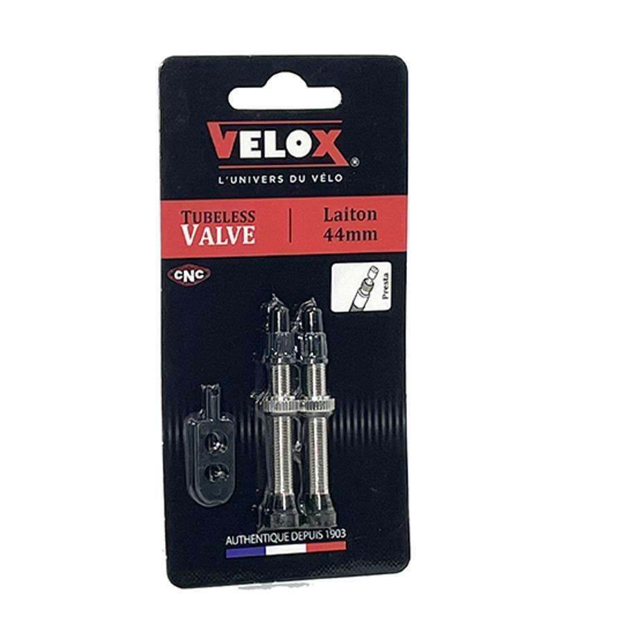 VELOX Valvole per pneumatici tubeless in ottone Velox Presta (x2)