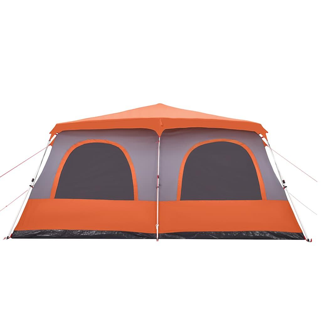 Tente Dome Vidaxl 10 Personnes avec Libération Rapide en Gris et Orange 7/7