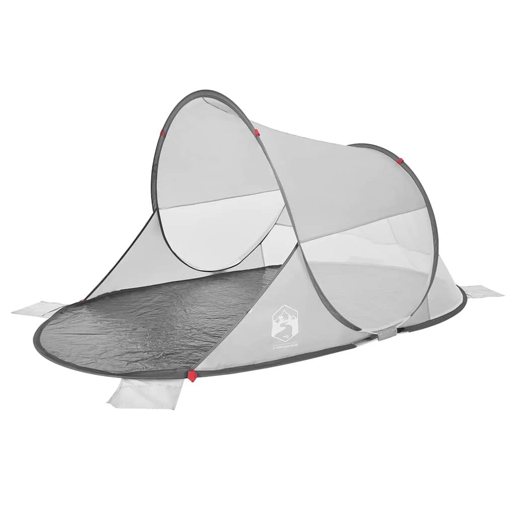 Tienda de playa pop-up impermeable VidaXL gris 2/7