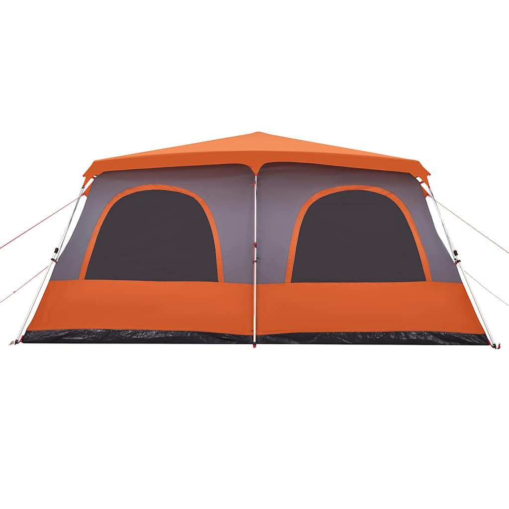 Tente Dome Vidaxl 8 Personnes - Montage Rapide en Gris et Orange 7/7