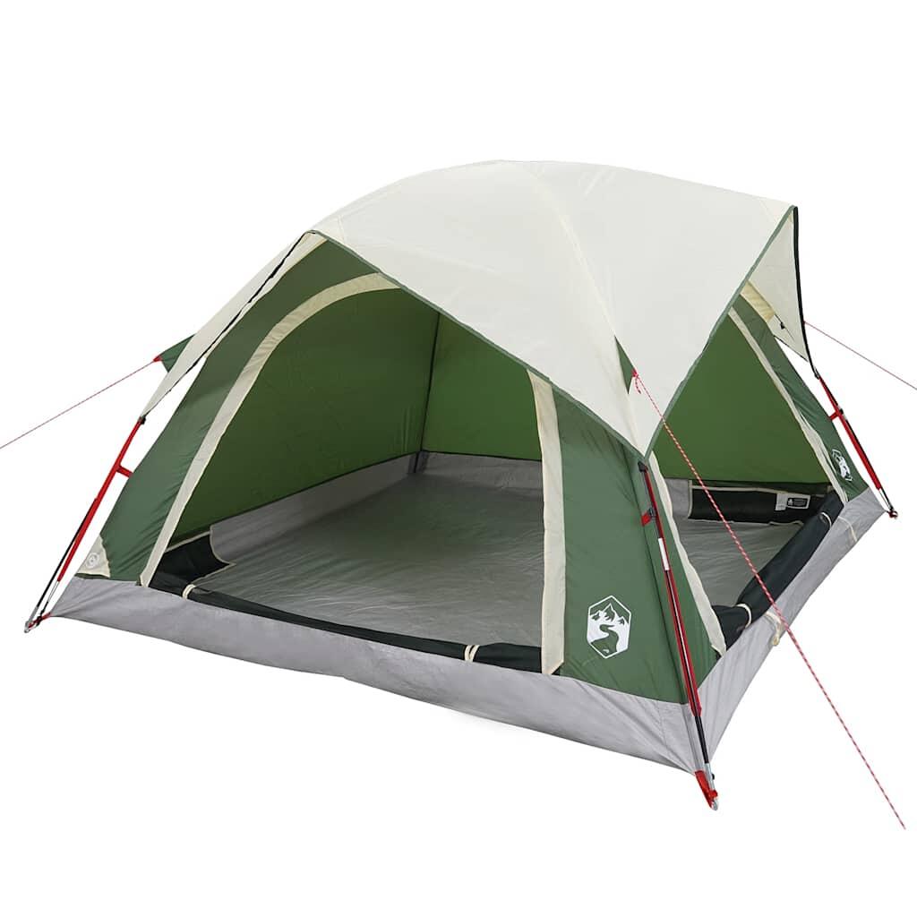 Tente VidaXL 4 personnes imperméable verte 3/7