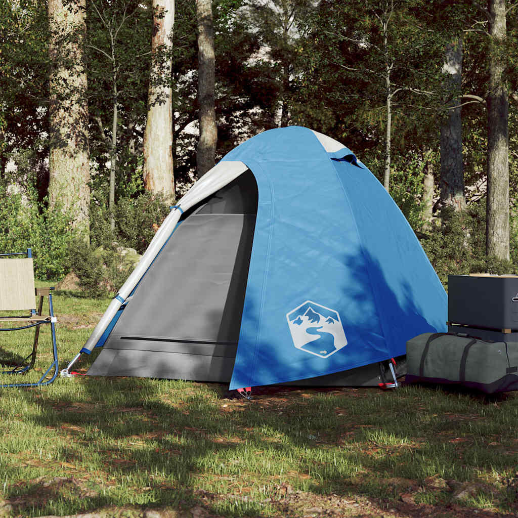 2-Person Waterproof Dome Tent in Blue for Outdoor Adventures 3/7