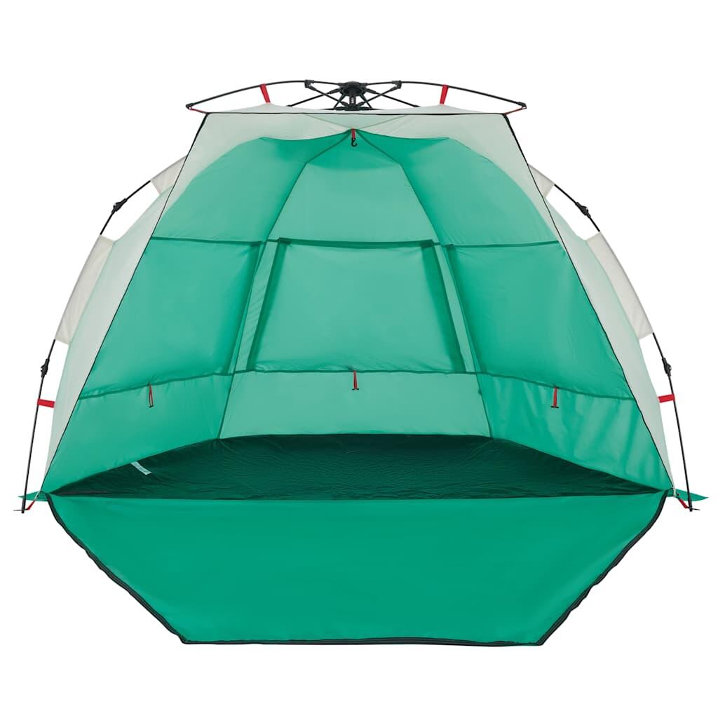 Tienda de playa VidaXL para 2 personas, impermeable, montaje rápido, verde mar 7/7