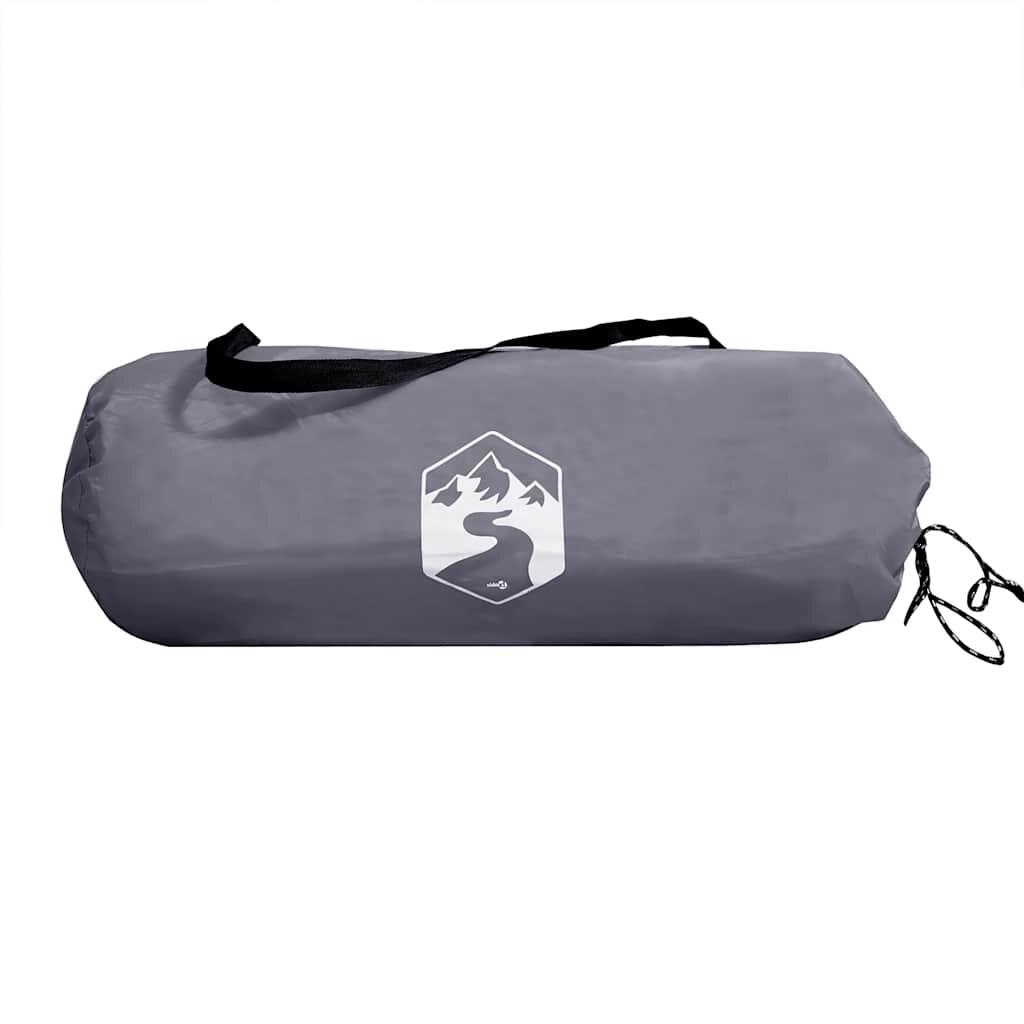 Wasserdichter Camping Canvas Baldachin 400x294 cm in Grau und Orange 7/7