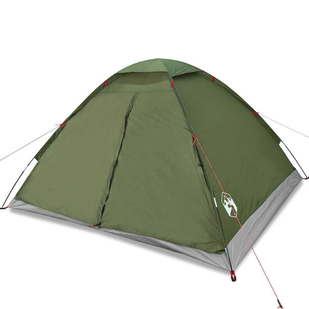 Vidaxl 4-Personen Dome Zelt - Wasserdicht Olivengrün 2/7