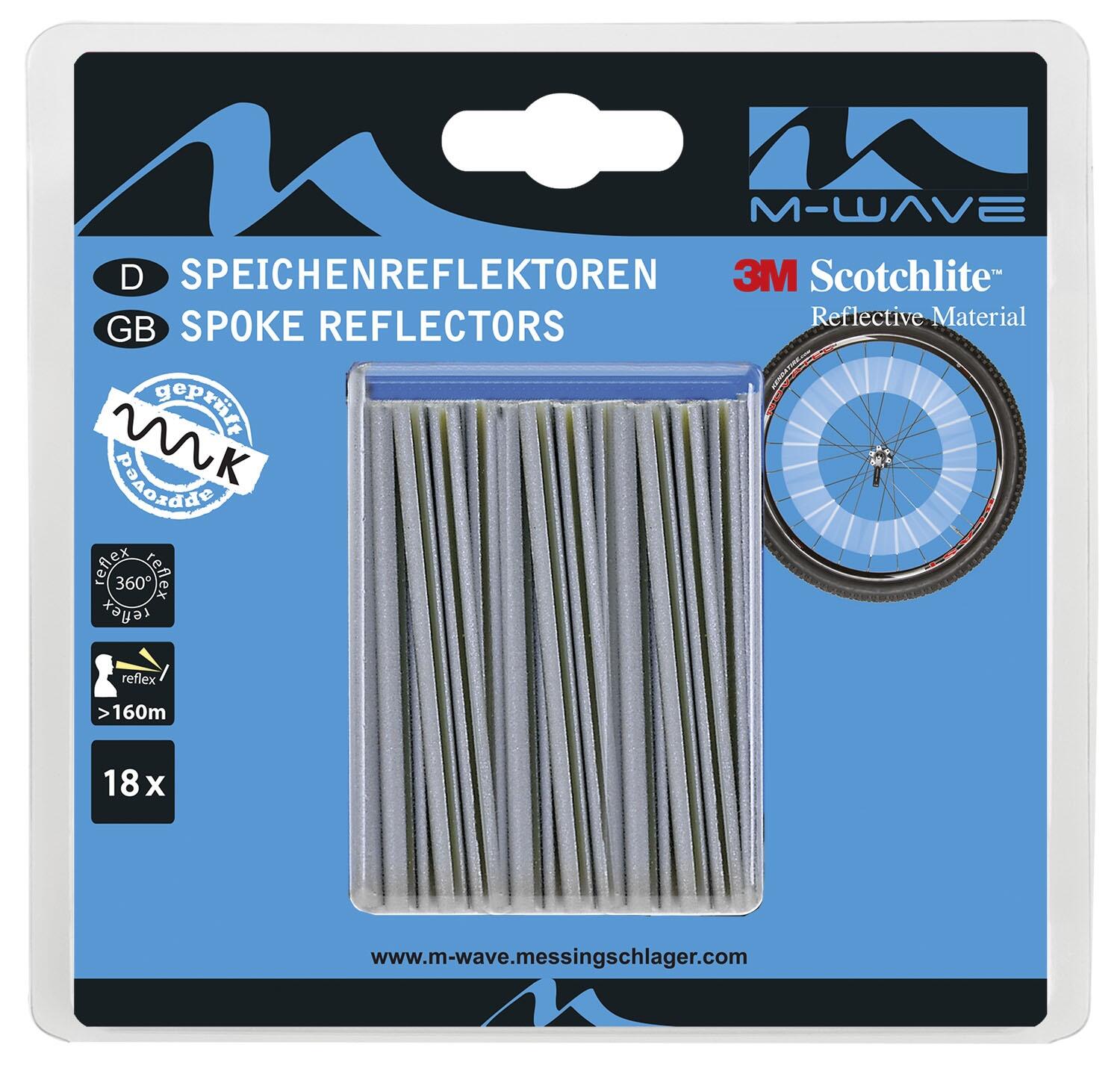 M-Wave 3M Scotchlite Spaakreflectors 18 Pièces 2/4