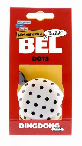 Nv ding dong appelez 60 mm dots blanc avec carte de point noir 3/3