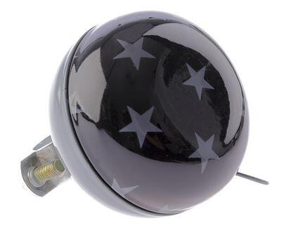Dzwonek Rowerowy Ding Dong Stars 60 Mm - Czarno-Białe Paski