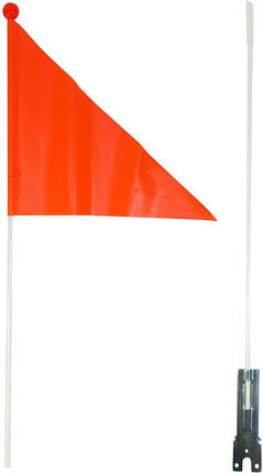 Teilenbare Orange Edge Sicherheitsflagge für Radfahrer