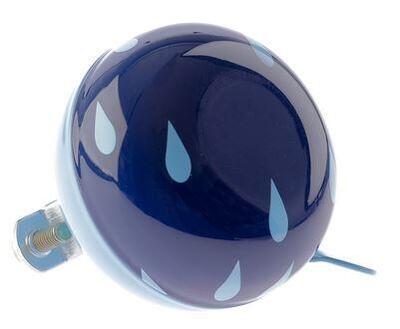 Fietsbel ding dong drops 60 mm - blauw/witte druppel