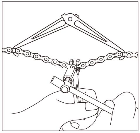 Crochet de Fixation de Chaine Pliable IceToolz 62H1 4/5