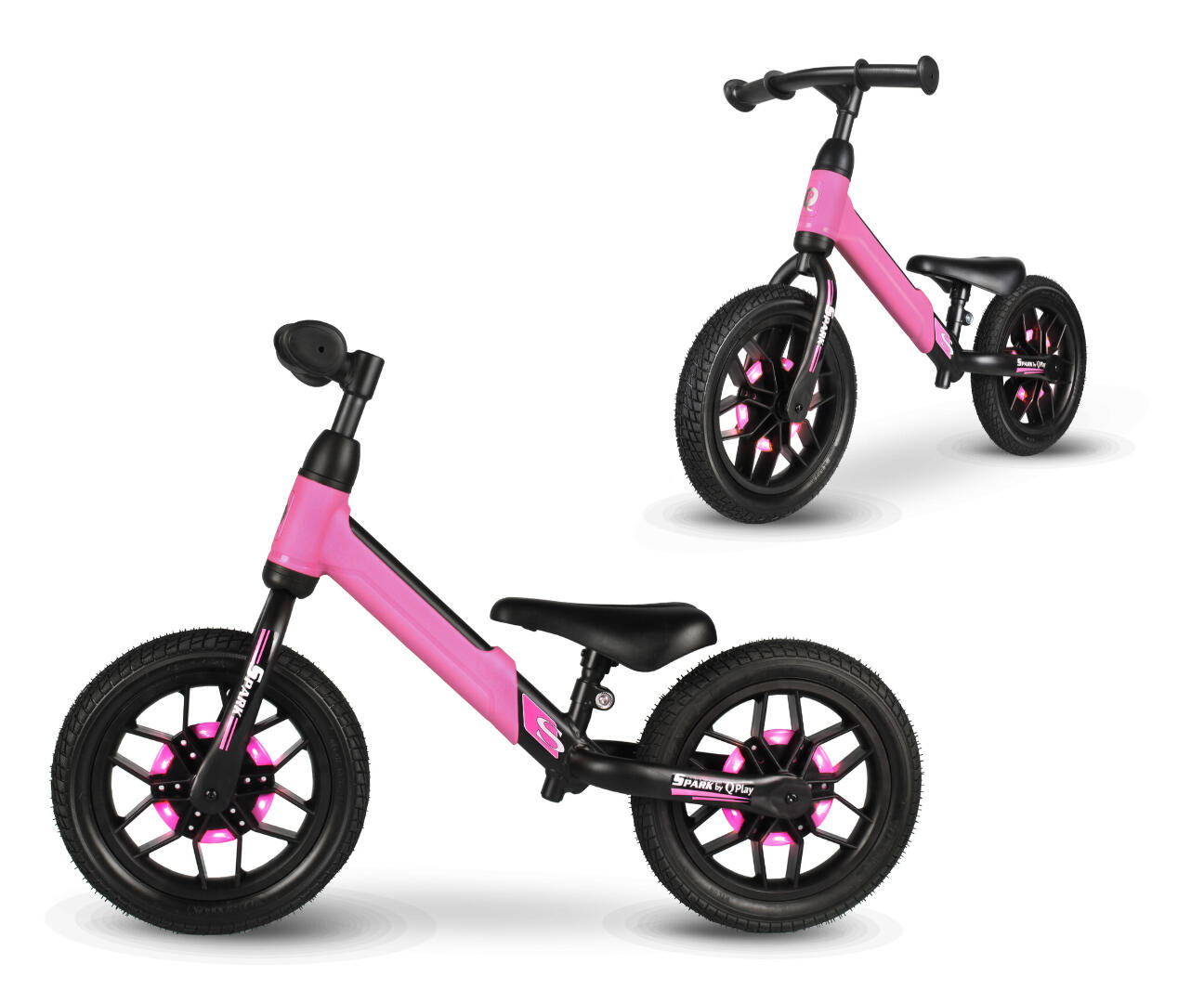 Qplay | Vélo d'équilibre | Spark | échantillon | Rose | 4/4