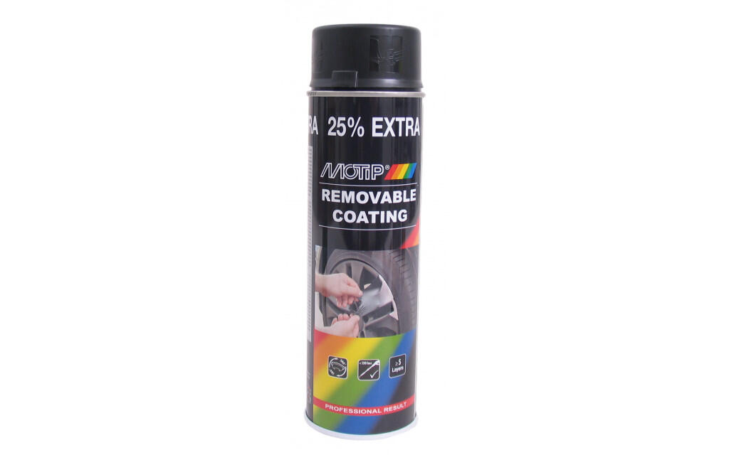 MOTIP SPAVELAST - Noir mat (spray peut er 500 ml) 1/2