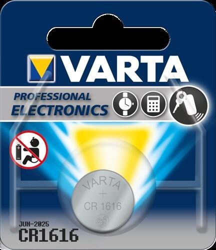 Batterie de cellules de bouton Varta 3V CR1616 2/4