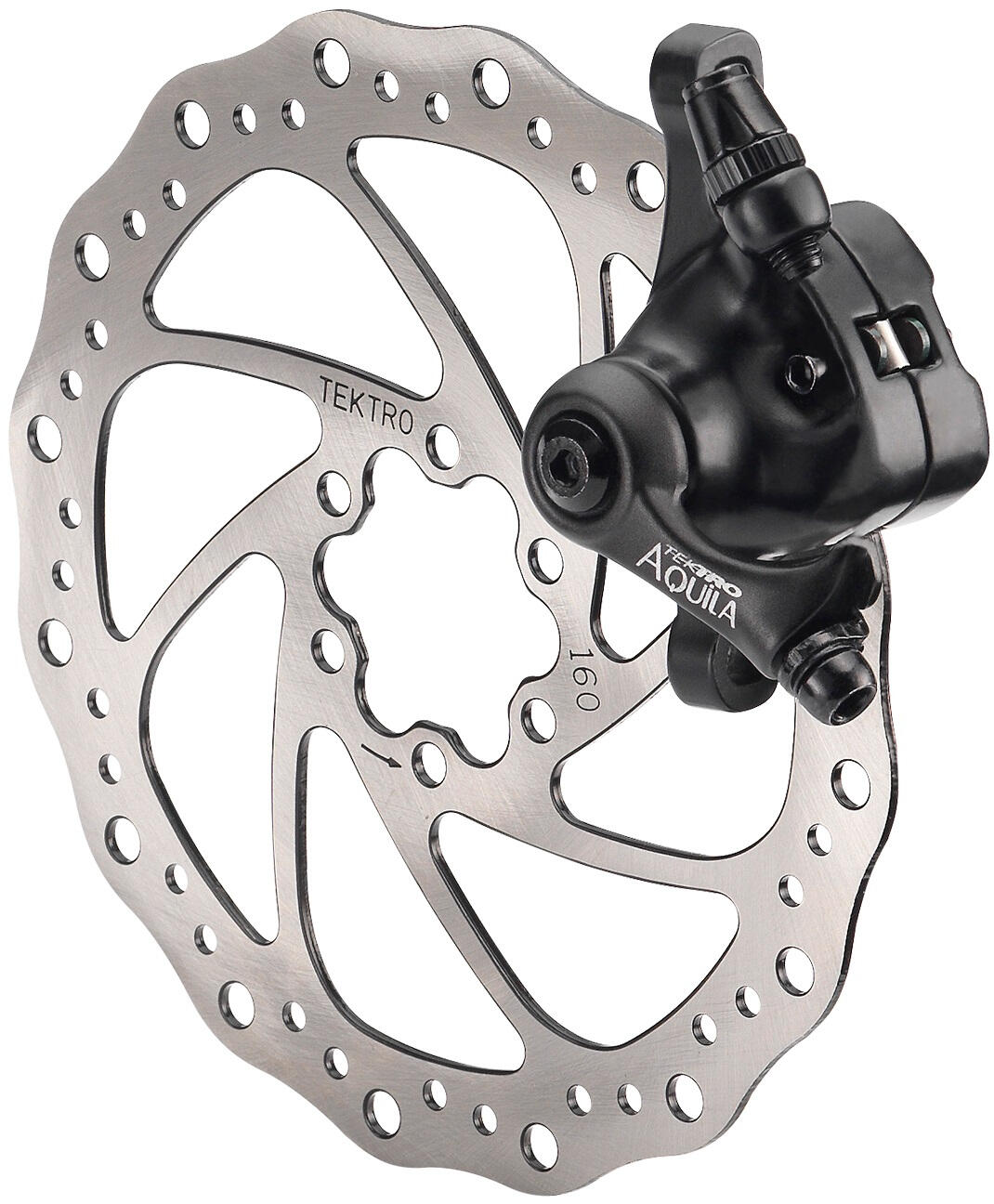 Schijfremset mechanisch MD-M500 voorkant met 180 mm remschijf 1/2
