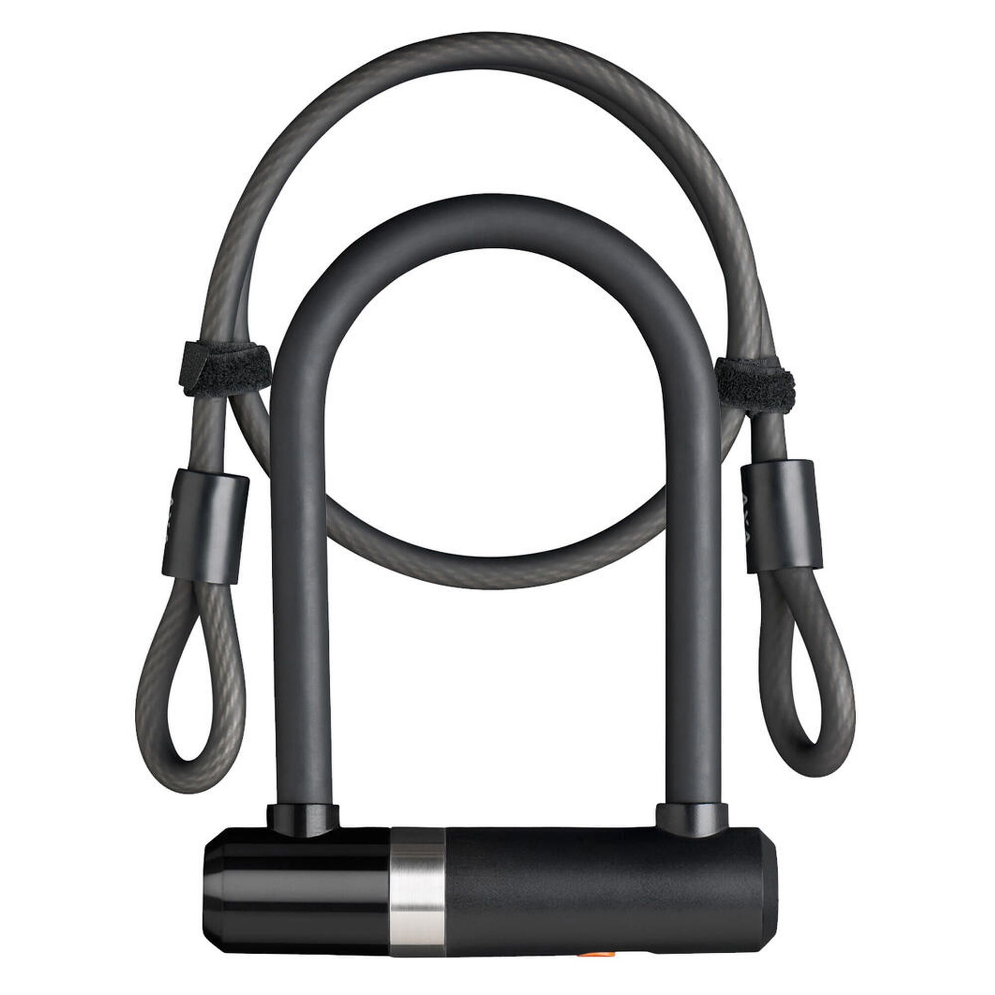 Axa - Cadenas En U Newton Mini Avec Câble 100/8 - Antivol - Noir - Taille Unique - Decathlon