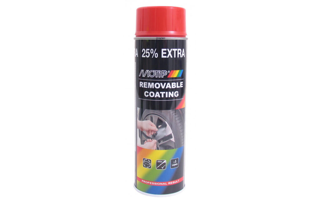 MOTIP SPAVELAST - Rouge brillant haut (spray peut er 500 ml) 1/2