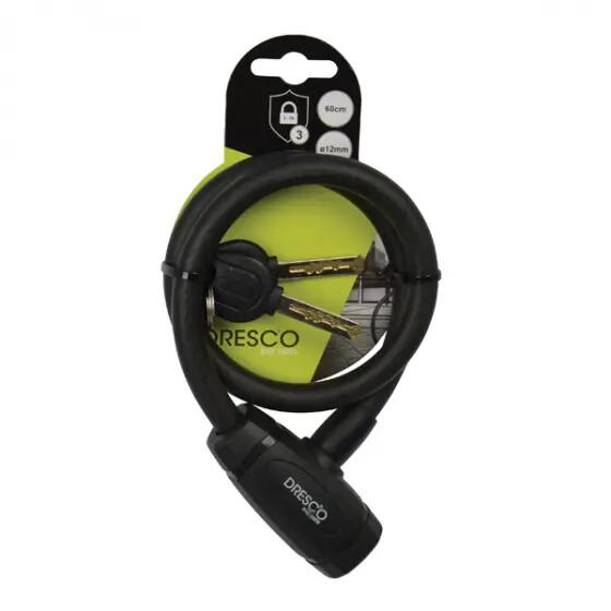 Dresco | Antivol vélo | Plastique | Le noir | Serrure de câble | pas de genre | 2/2