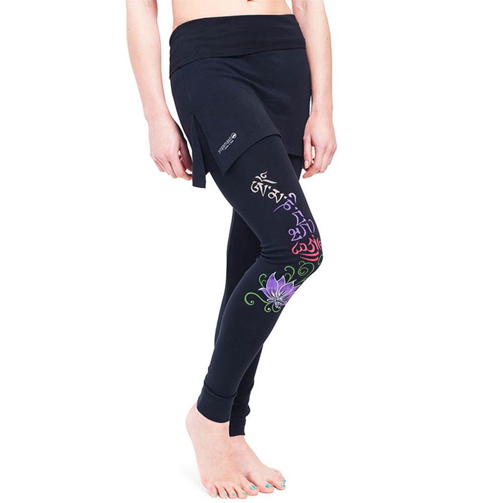 Legging jupe de yoga lotus mantra Om Mani Padme Hum 1/5