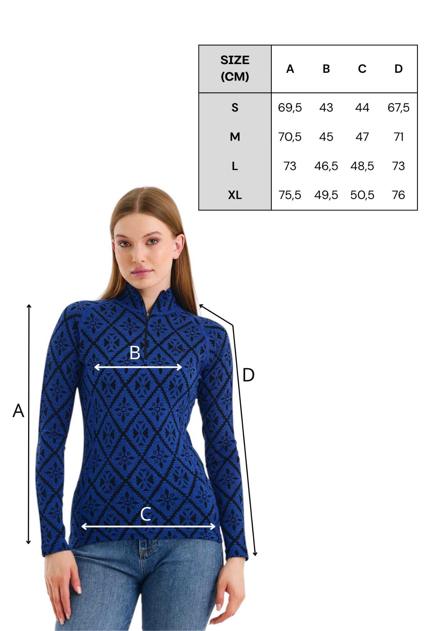 Venus - Koszulka termoaktywna z długim rękawem 100% wełna merino (230 g/m²) 4/7