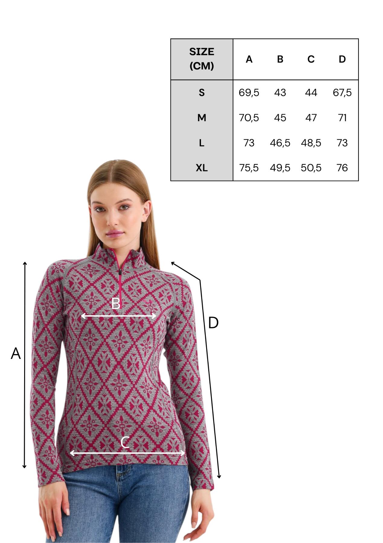 Venus - Koszulka termoaktywna z długim rękawem 100% wełna merino (230 g/m²) 3/7