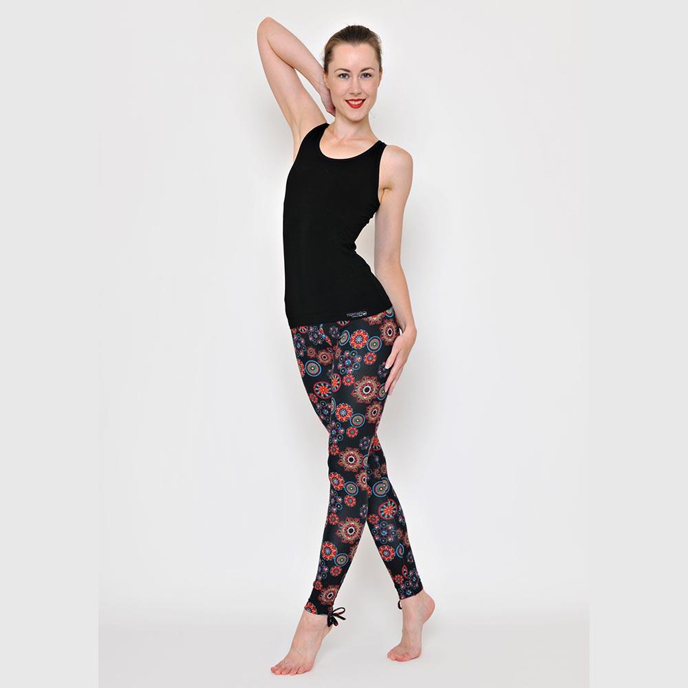 Haut de yoga bambou, sans coutures - T-shirt yoga femme soutien intégré - Noir 2/5